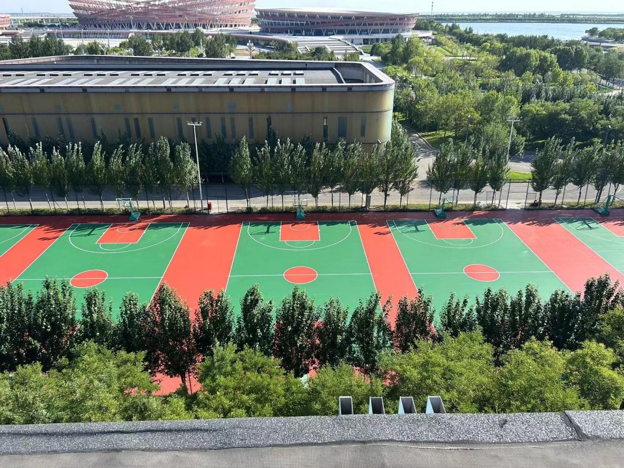 塑胶跑道厂家丨乔师傅体育新材为随州文帝学校建造高品质运动场地(图4)