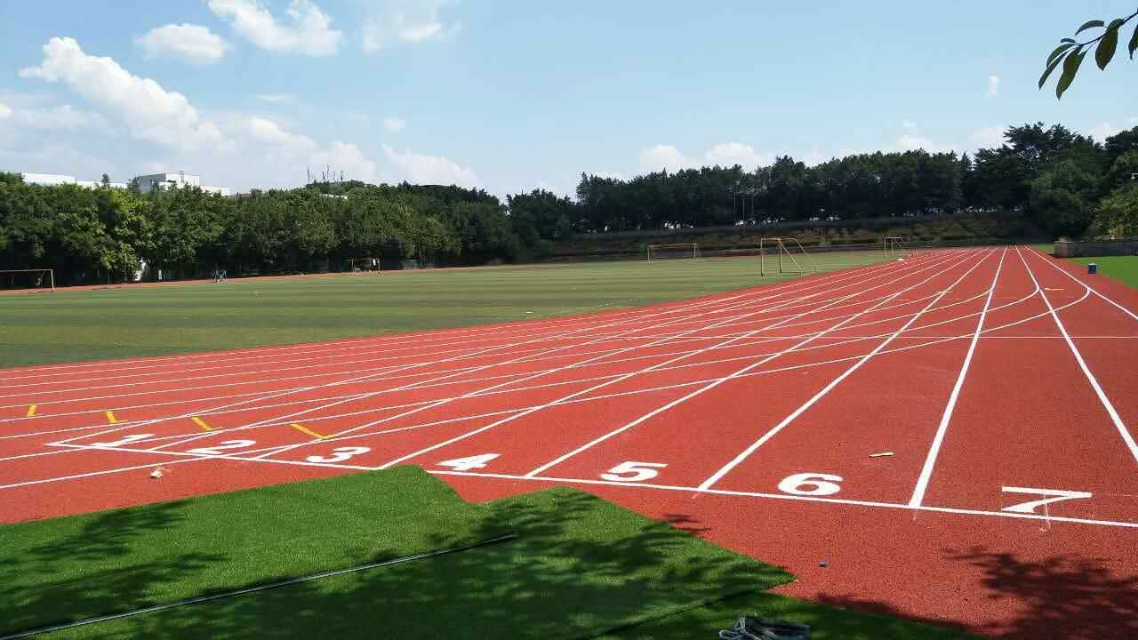 塑胶跑道厂家丨乔师傅体育新材为随州文帝学校建造高品质运动场地(图5)