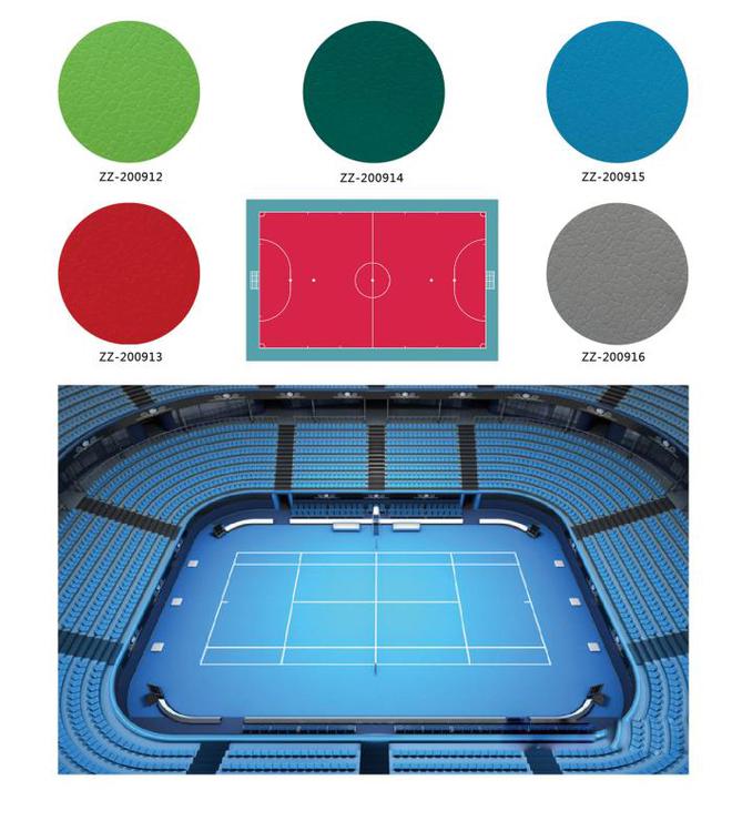 MG娱乐电子游戏网站篮球场PVC地胶运动空间的色彩艺术(图1)